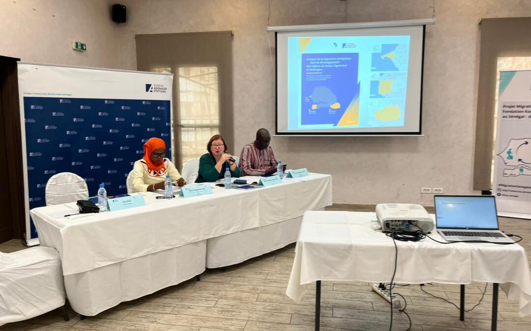 Cérémonie de présentation de l’étude portant sur« Analyse de la migration sénégalaise dans le développement des régions cibles : Dakar, Ziguinchor et Kédougou »